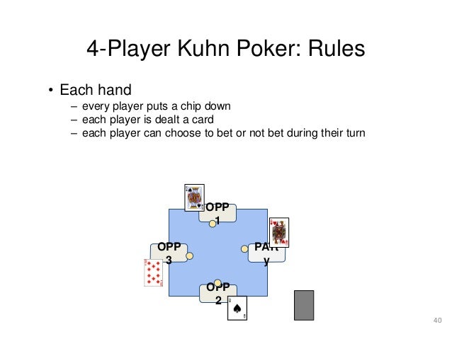 Kuhn poker rules patin a roulette femme cdiscount